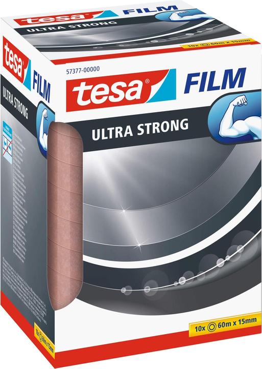 Actual product image tesa tesafilm 10x ULTRA STRONG adhesive tape (15 mm)