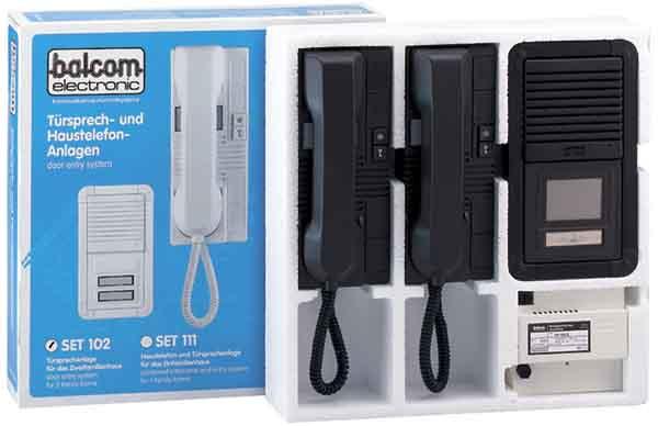 Balcom Kit d'interphonie audio BALC