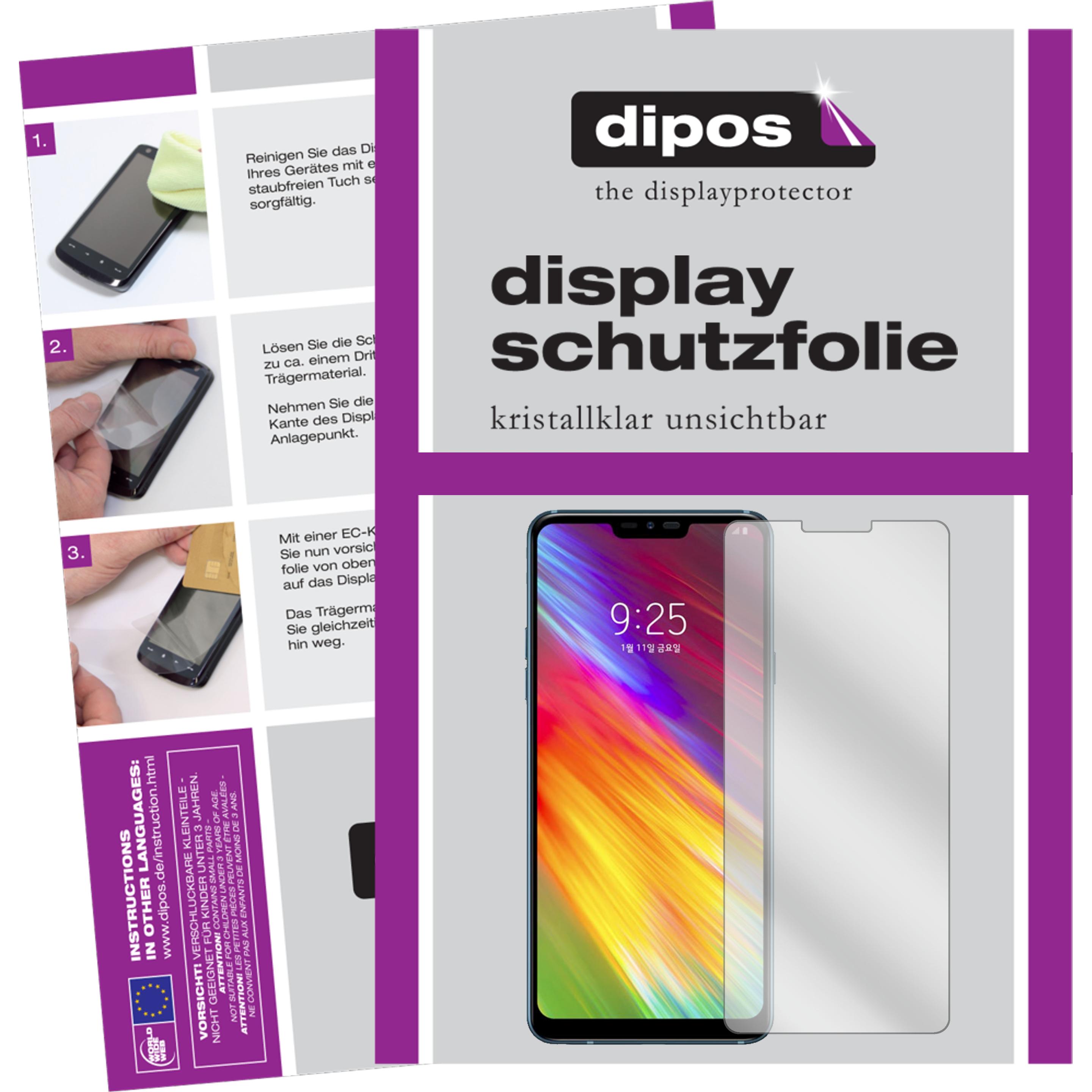 Dipos Displayschutzfolie Crystalclear (4 Stück, LG Q9), Smartphone Schutzfolie, Transparent