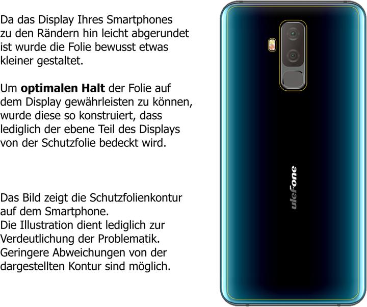 Produktbild Dipos Displayschutzfolie Crystalclear (2 Stück, Ulefone T2)
