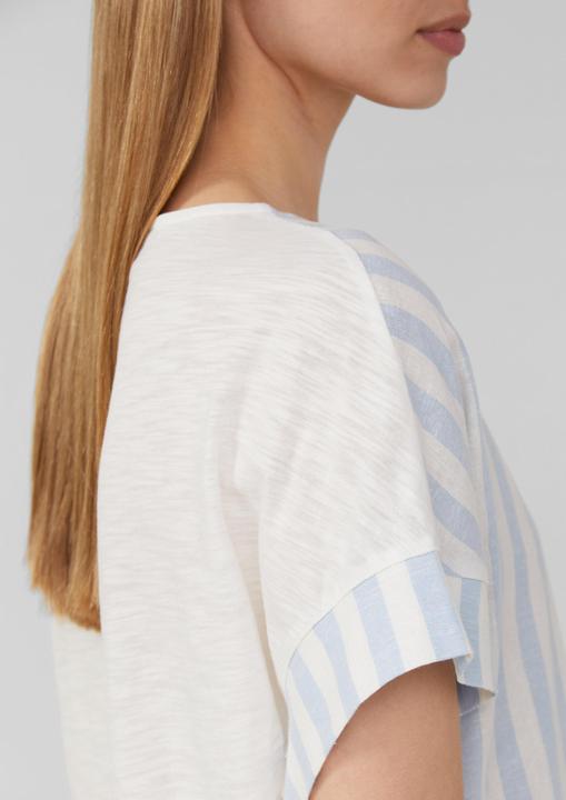 Actual product image S.Oliver T-Shirt T-Shirt im Fabricmix mit Leinenanteil (38)