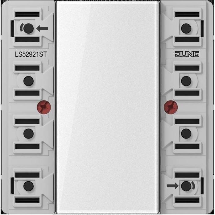 JUNG, Zubehör Schalterprogramm, KNX Tastsensor-ModulLS 52921 STUniversal 2fach F50 Serie LS