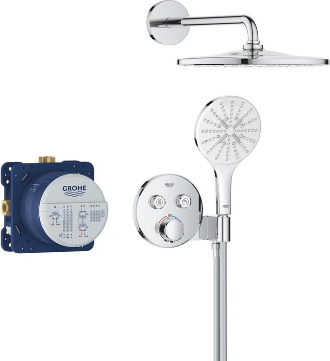 Produktbild Grohe Precision SmartControl Unterputz Duschsystem mit Vitalio Rain Mono 310 (1 Strahlart) und Vitalio Sma