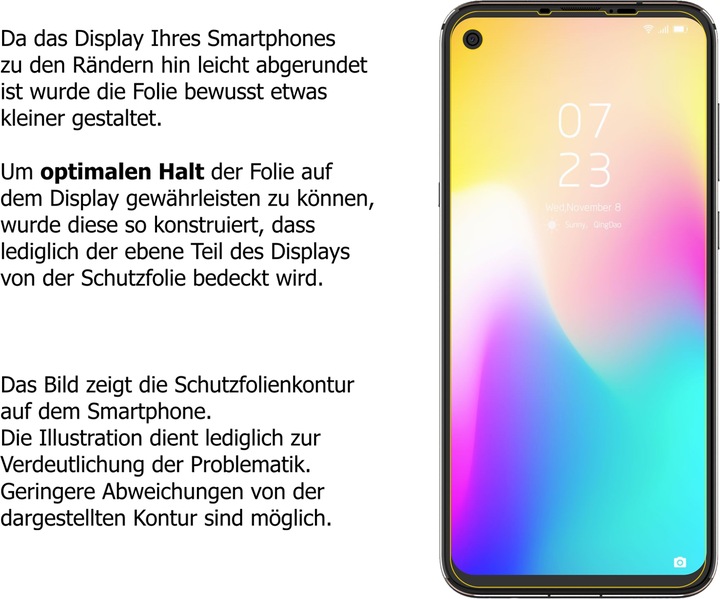 Actual product image Dipos Screen Protector Crystalclear (1 Piece, Hisense Infinity U30)