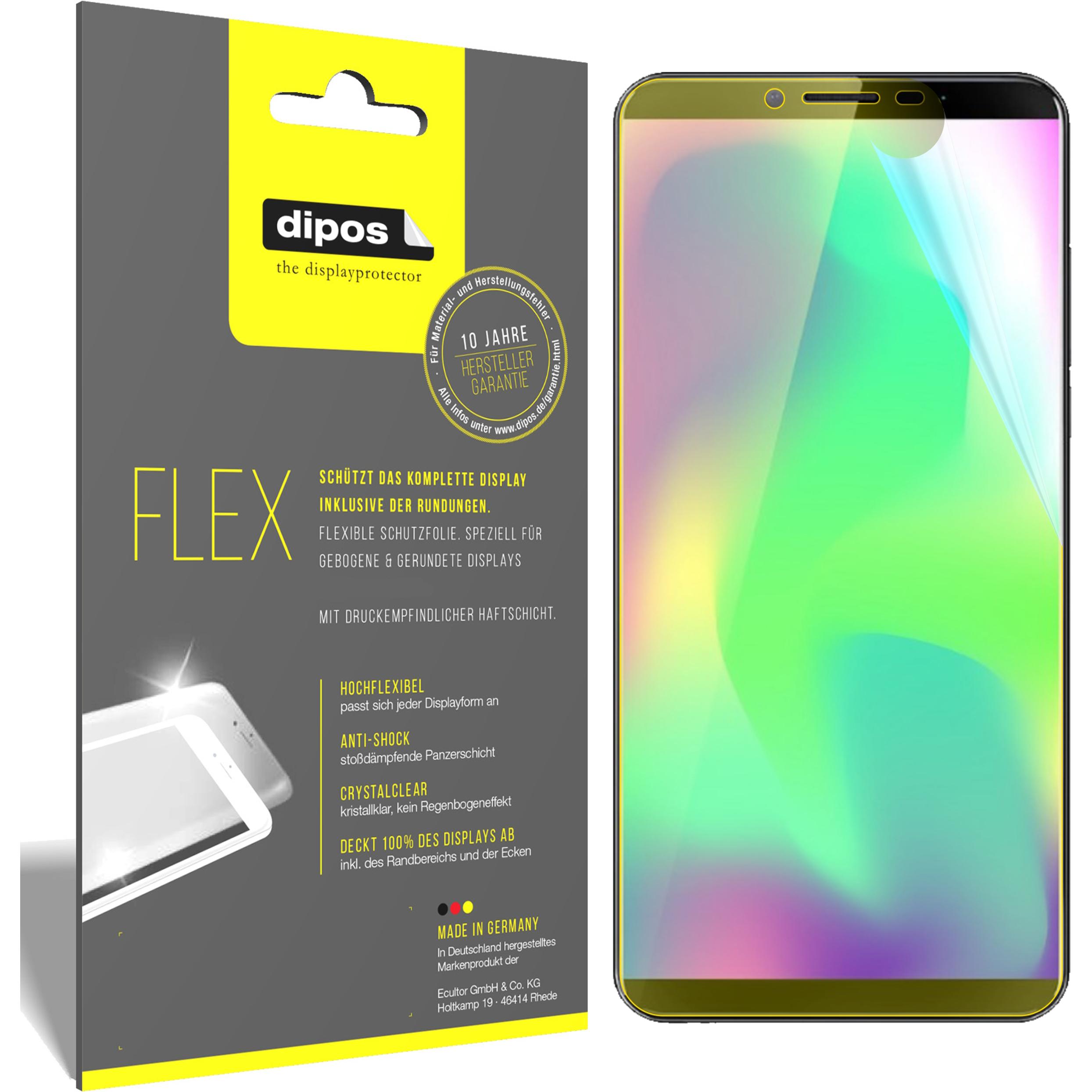 Dipos Displayschutzfolie Full-Cover 3D (2 Stück, Cubot X19), Smartphone Schutzfolie, Transparent