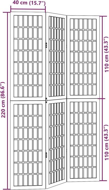 Immagine prodotto vidaXL Paravent