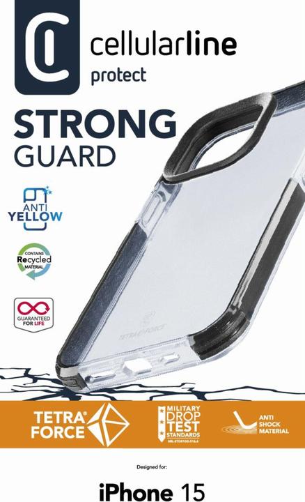 Actual product image Cellularline Tetra Force Strong (Apple iPhone 15)