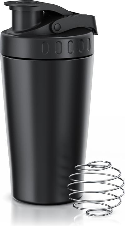 Actual product image Arendo Protein Shaker Edelstahl Eiweissshaker 500 ml, verschliessbar, spülmaschinengeeignet, BPA-frei (0.50 l)