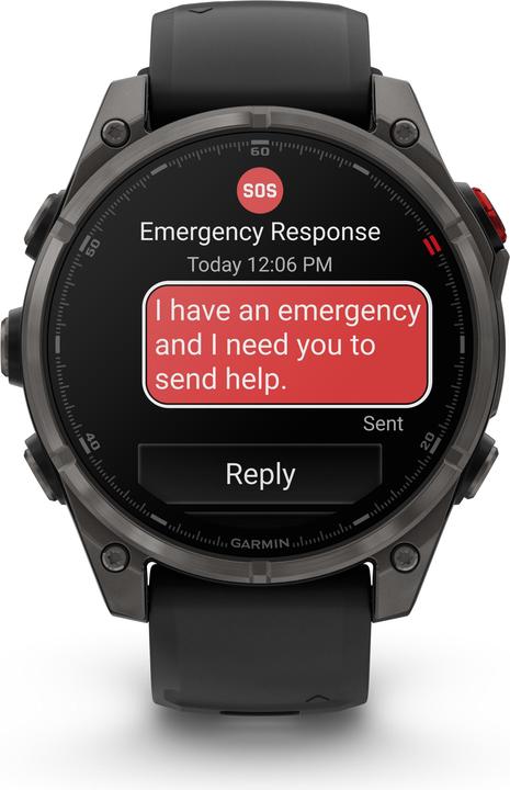 Produktbild Garmin fēnix® 8 Pro 47mm DLC Titan (47 mm)