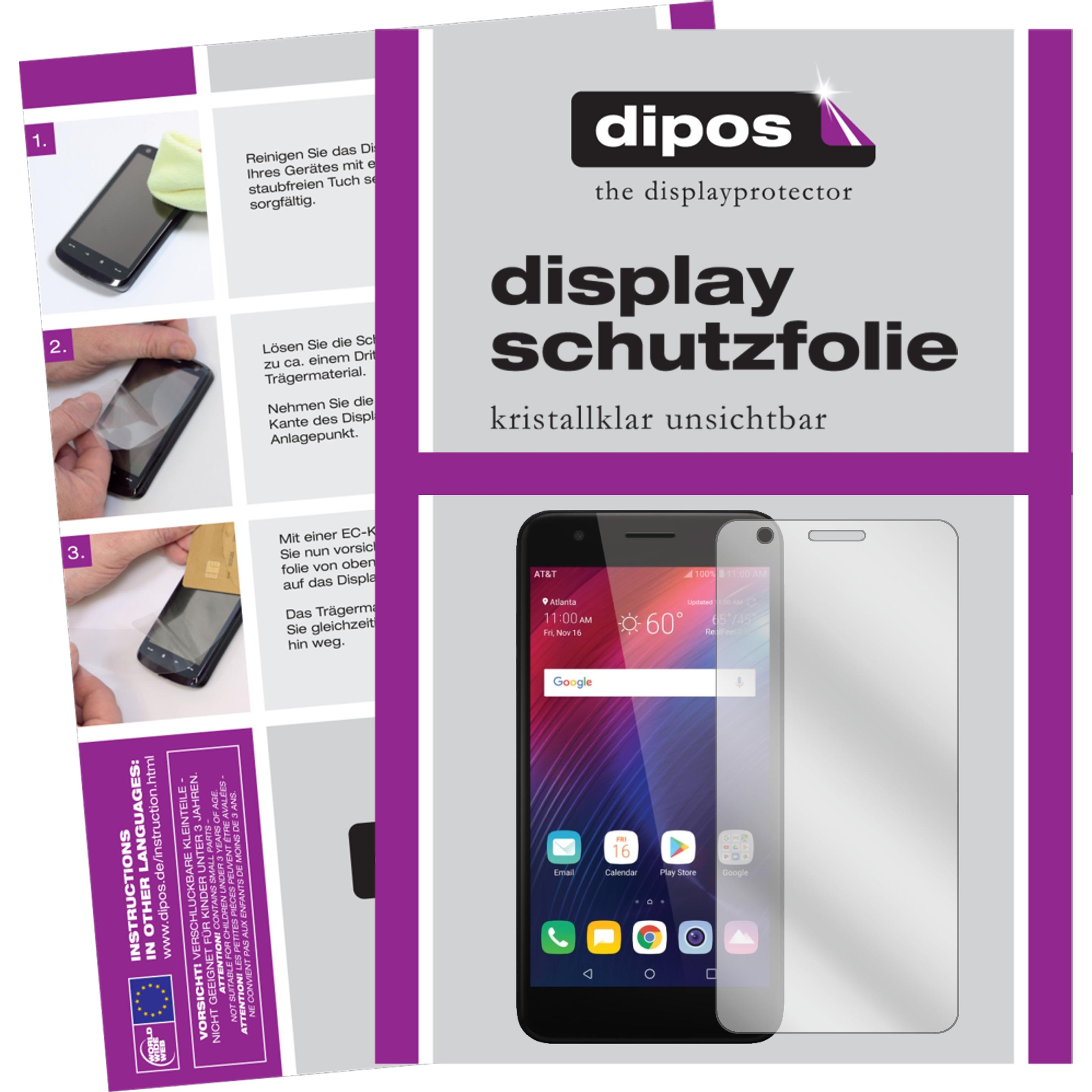 Dipos Displayschutzfolie Crystalclear (5 Stück, LG Phoenix Plus), Smartphone Schutzfolie, Transparent