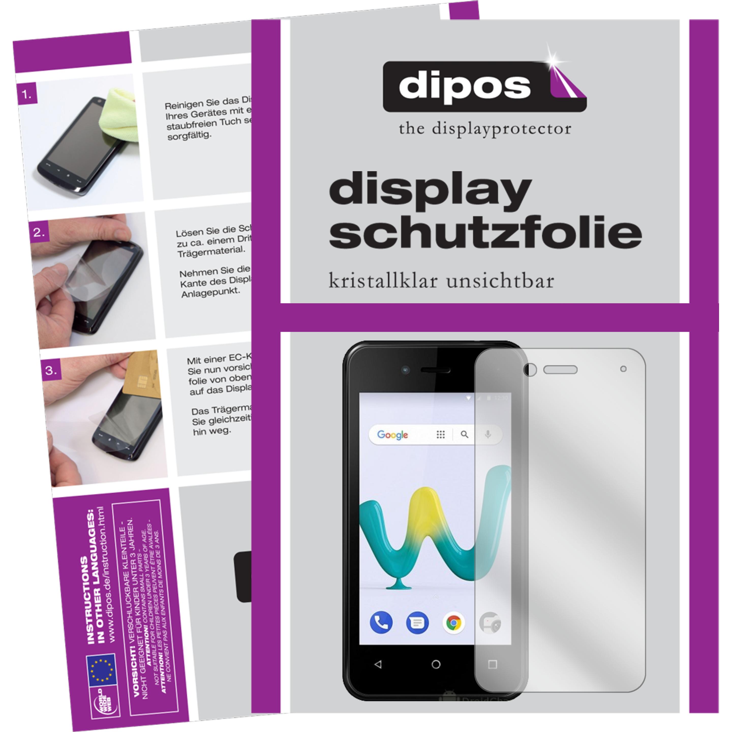 Dipos Displayschutzfolie Crystalclear (1 Stück, Wiko Sunny 3 Mini), Smartphone Schutzfolie, Transparent