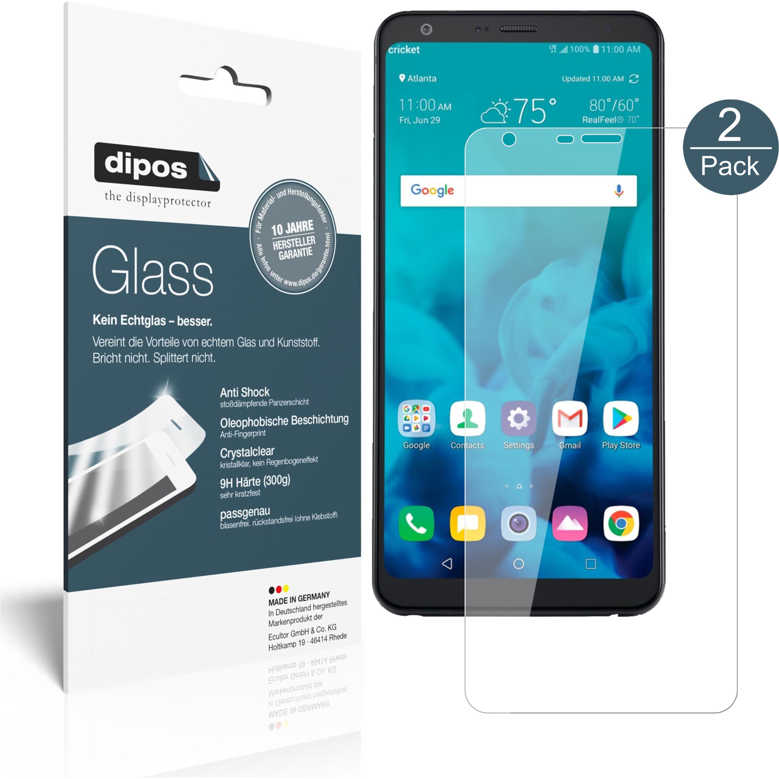 Thumbnail - Dipos Displayschutz Anti-Shock (2 Stück, LG Stylo 4), Smartphone Schutzfolie, Transparent