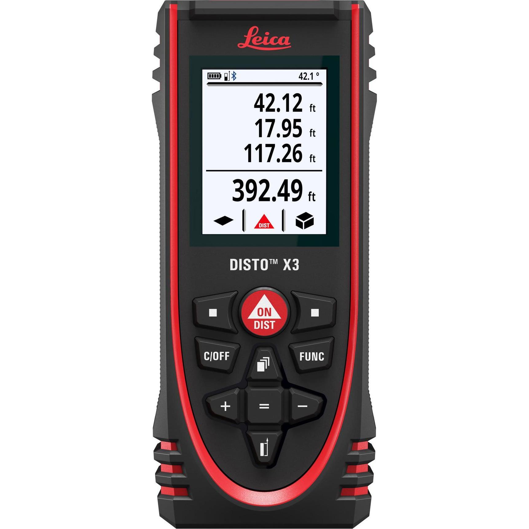 Thumbnail - Leica Geosystems, Laserentfernungsmesser, DISTO X3, Laser distance meter, ft, in, m, Black, Digital, IP65, Android, iOS ...