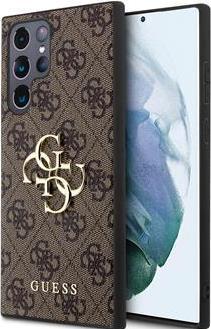 Produktbild Guess PU 4G Metal Logo Case- brown (Samsung Galaxy S24 Ultra)