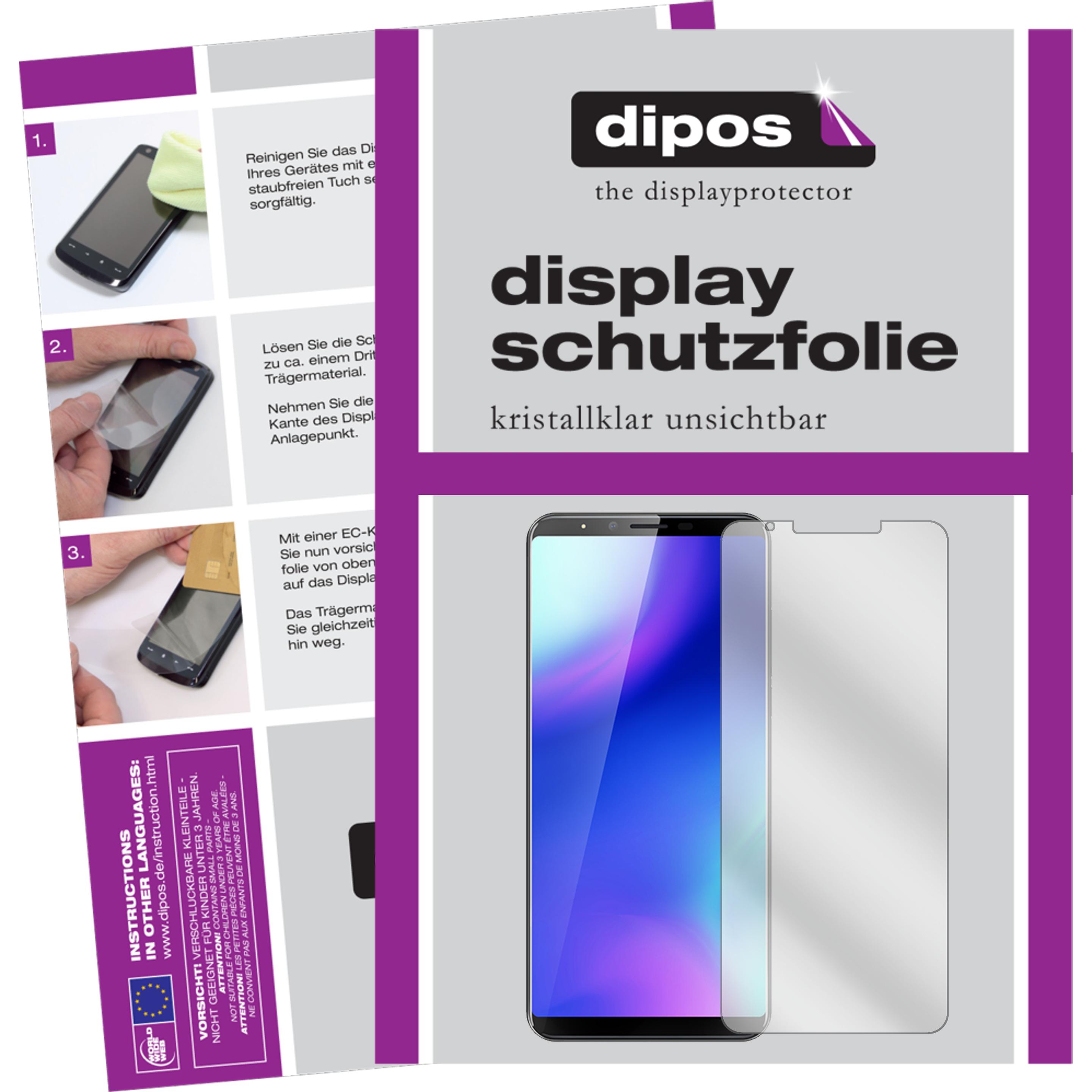Dipos Displayschutzfolie Crystalclear (6 Stück, Cubot X18 Plus), Smartphone Schutzfolie, Transparent