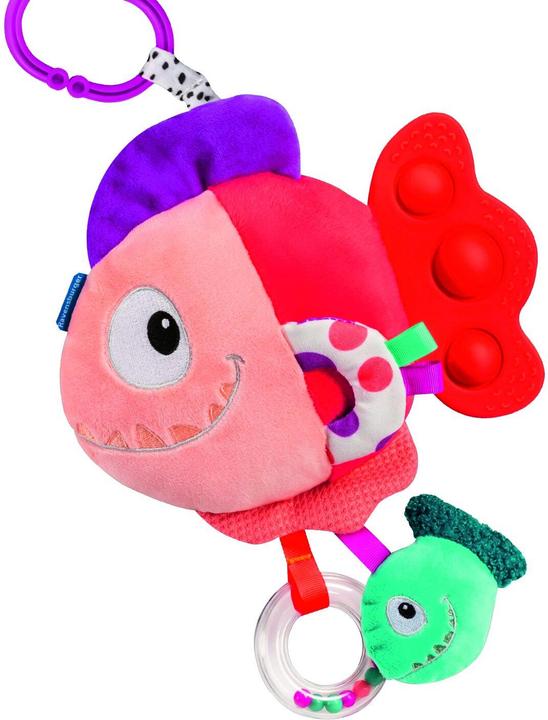Productafbeelding Ravensburger 4871 play+ Pop-it Piranha (rood), knuffel met veel speeleffecten, babyspeelgoed