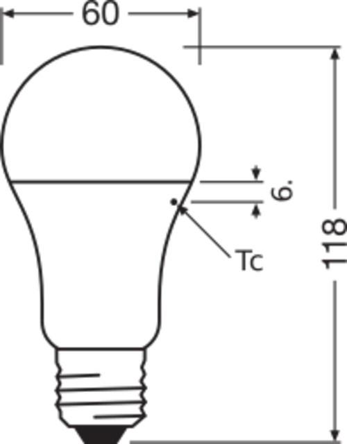 Productafbeelding Osram LED-lamp (E27, 10 W, 1055 lm, 1 x, F)
