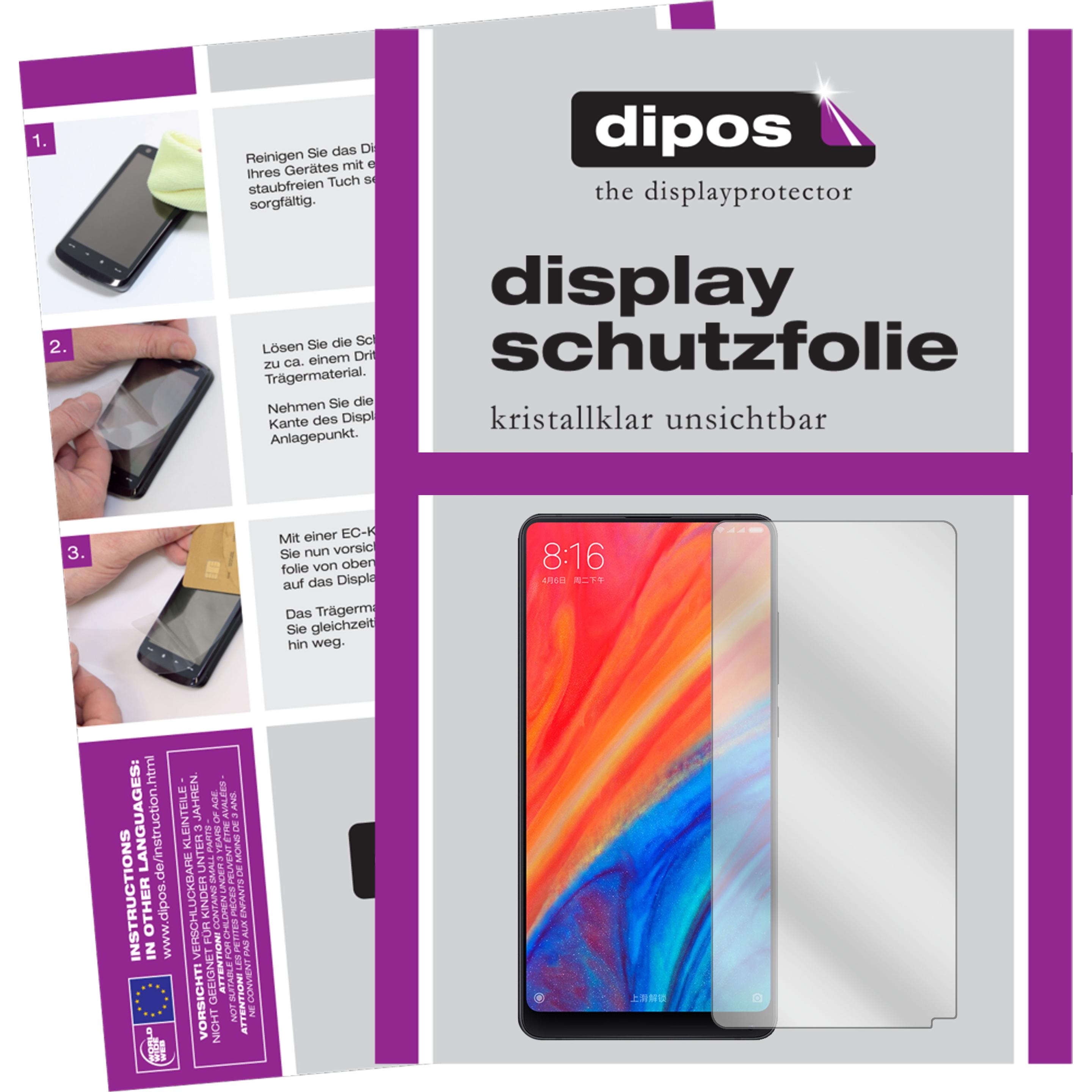 Dipos Displayschutzfolie Crystalclear (5 Stück, Xiaomi Mi Mix 2S), Smartphone Schutzfolie, Transparent