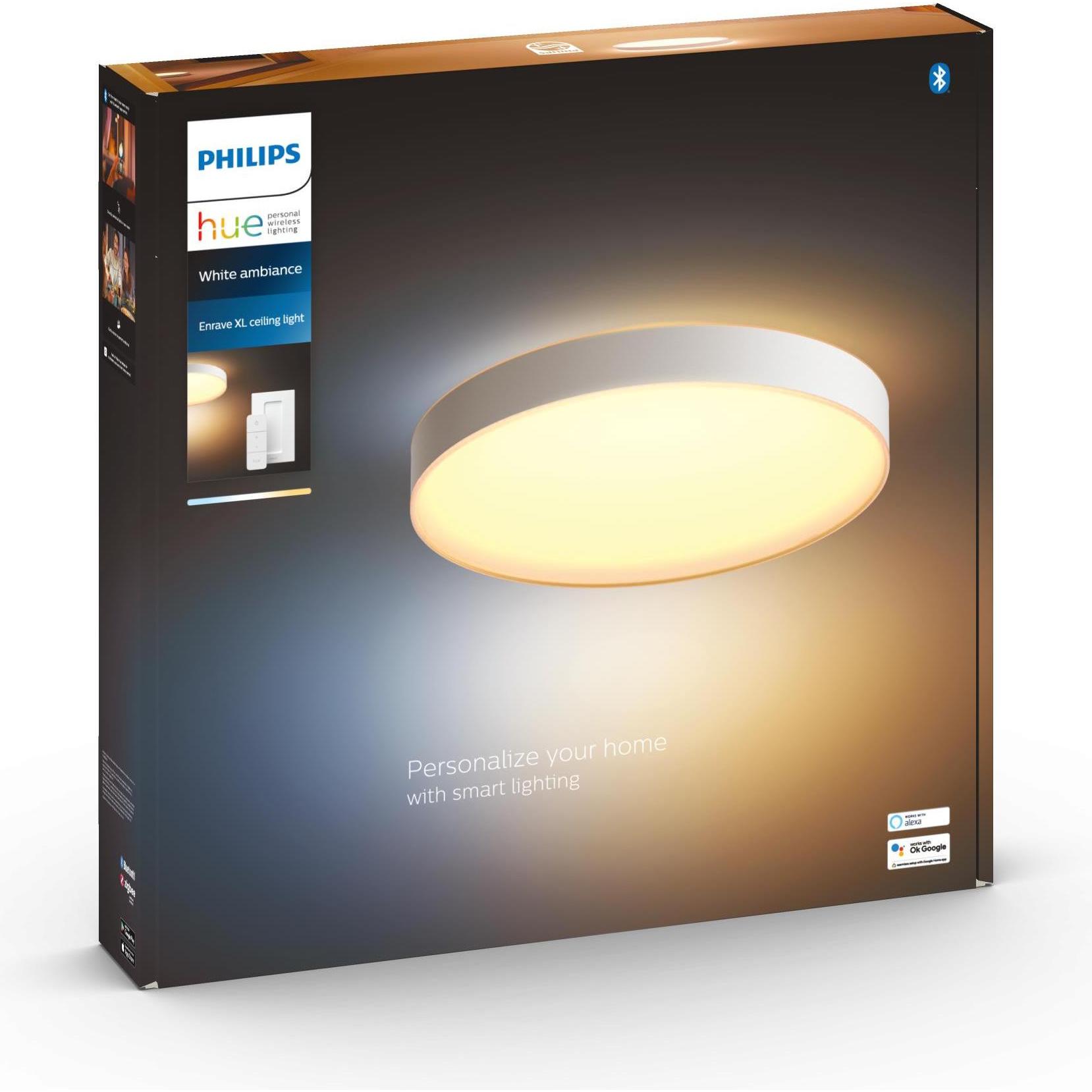 Thumbnail - Philips Hue, Wandleuchte + Deckenleuchte, White Ambiance Enrave (6500 lm)