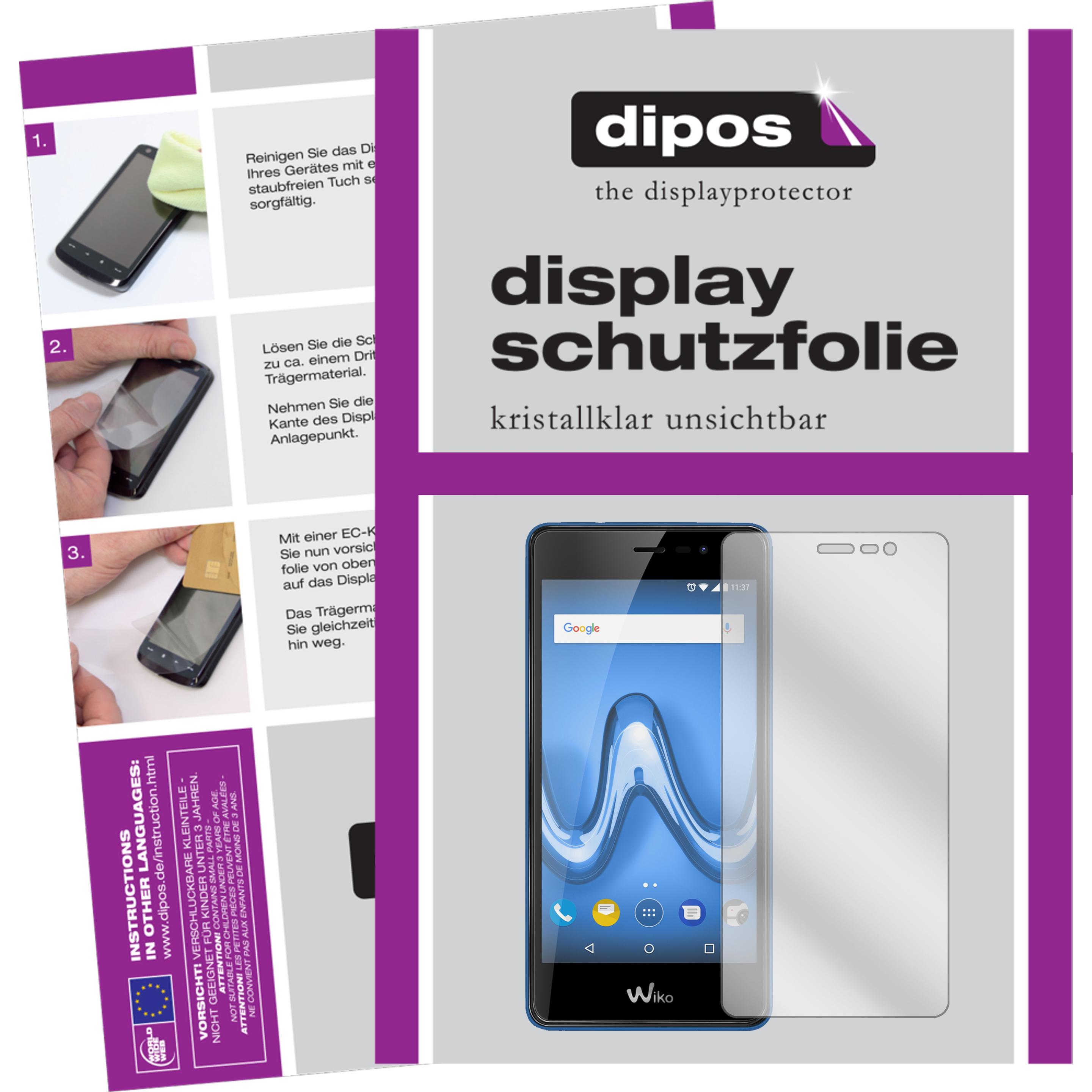 Dipos Displayschutzfolie Crystalclear (6 Stück, Wiko Tommy 2 Plus), Smartphone Schutzfolie, Transparent