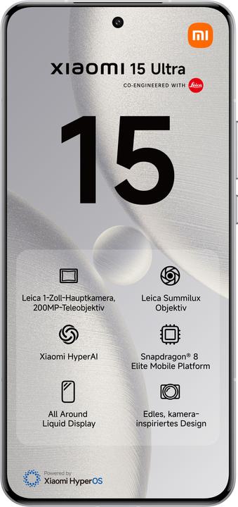 Actual product image Xiaomi 15 Ultra (512 GB, White, 6.73", Dual SIM, 5G)