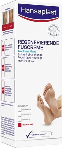 Actual product image Hansaplast Regenerierende Fusscreme mit 10% Urea (Foot cream & foot gel, 100 ml)