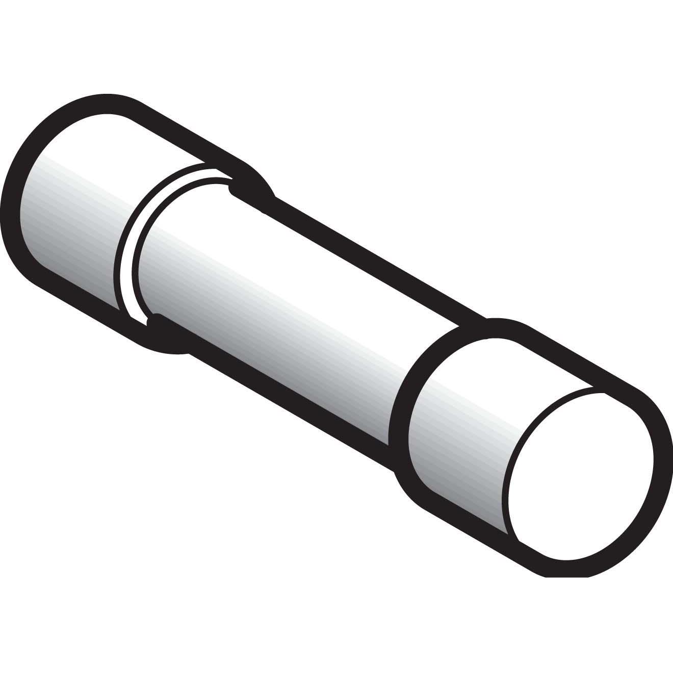 10x Schneider Electric, Sicherung, Sicherungseinsatz NFC 10x38mm DF2CA01 (Zylindersicherung, 1 A)