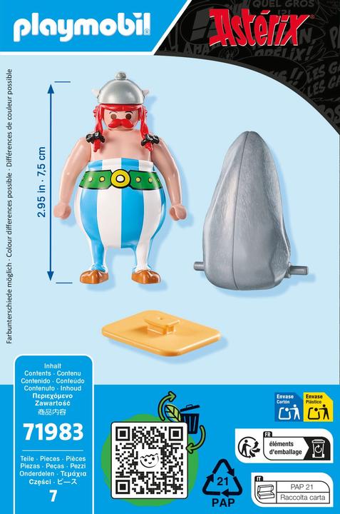 Produktbild Playmobil Obelix Und Sein Menhir Asterix (71983, Playmobil Asterix)