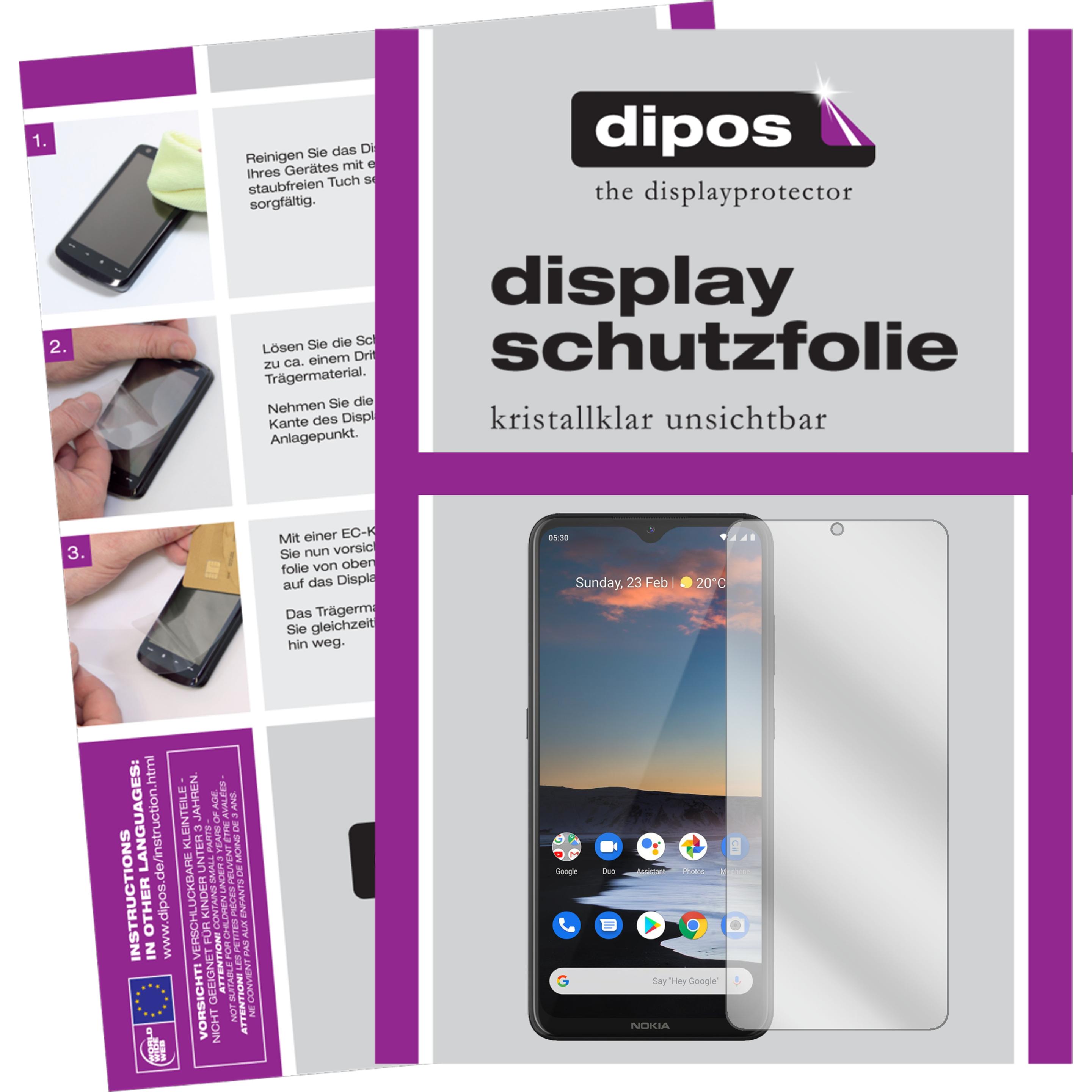 Dipos Displayschutzfolie Crystalclear (5 Stück, Nokia 5.3), Smartphone Schutzfolie, Transparent