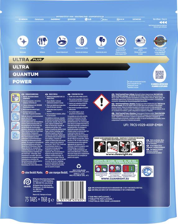 Produktbild Finish Power Spülmaschinentabs (Tabs, 73 Waschgänge)