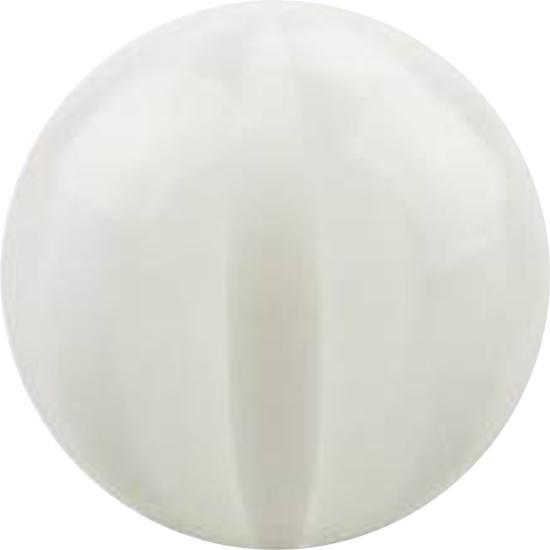 Produktbild Star Piercing Ring silber mit flachem Opal weiss (Chirurgenstahl 316L, Acrylohne Messing)