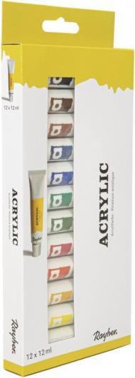 Immagine prodotto Rayher Set di colori acrilici per artisti, misti, 144 ml (144 ml)