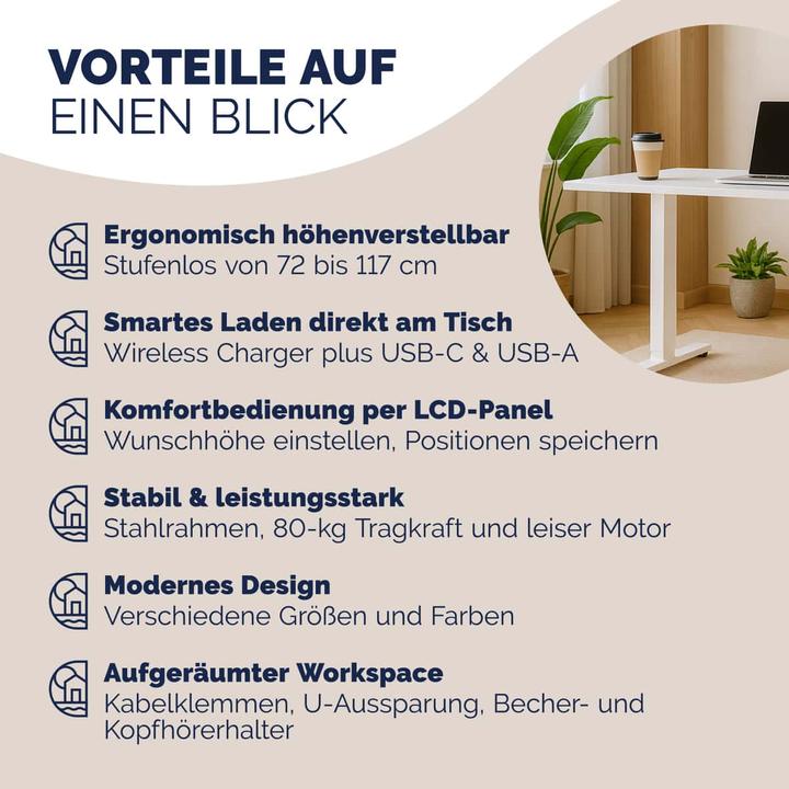 Image du produit Casaria Bureau électrique