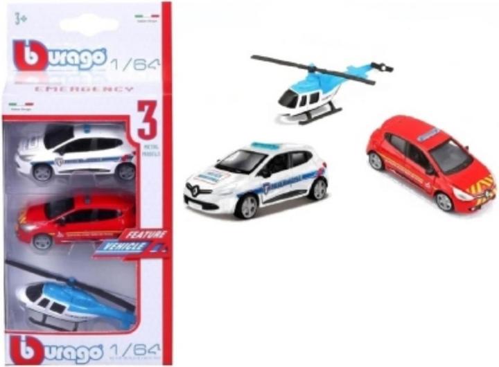 Actual product image Burago PACK 3 1/64 RESCUE VEHICLES