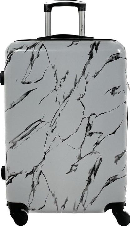Produktbild Trolleymax Trolleymaxx Reisekoffer Marmor Weiss Matt (50 l)