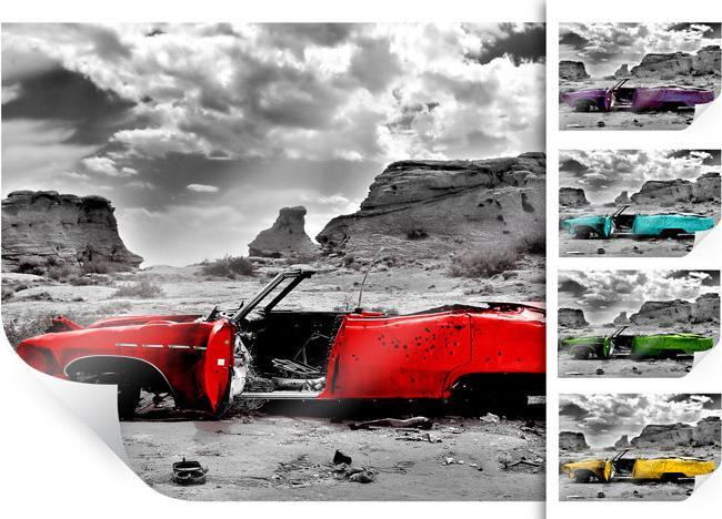 Actual product image Trenddeko Red Cadillac (45 x 30 cm)