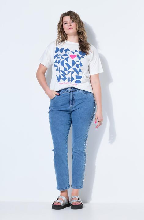 Immagine prodotto Studio Untold Mom jeans con perline e cinque tasche (50)