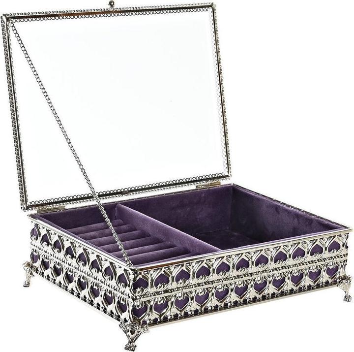 Image du produit DKD Home Decor Jewelry box Crystal Metal (24 x 18 x 7 cm)