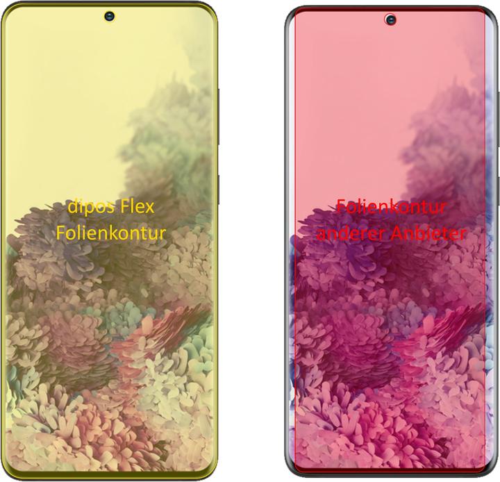 Produktbild Dipos Displayschutzfolie Full-Cover 3D (2 Stück, Samsung Galaxy S20+)
