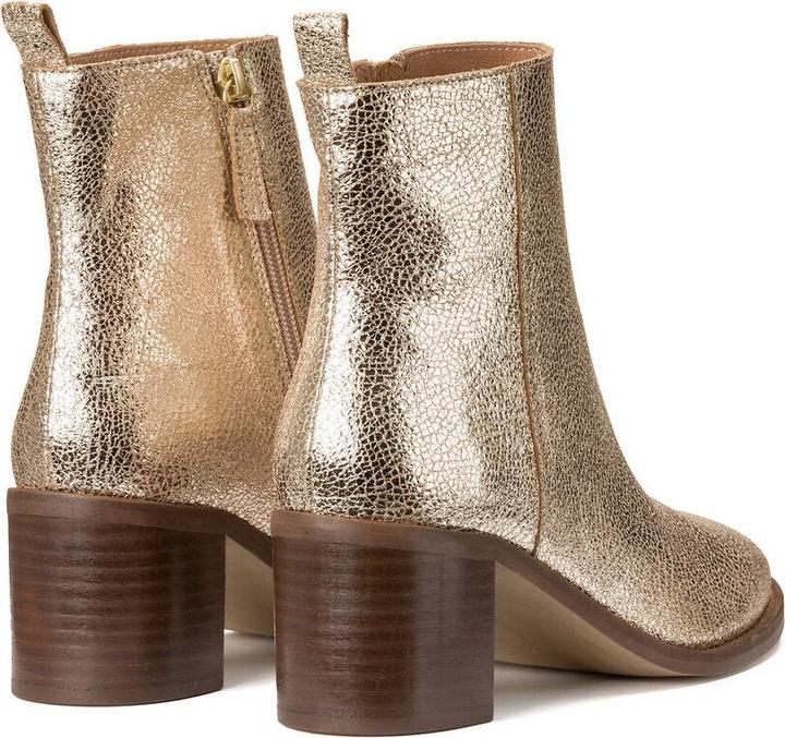 Actual product image La Redoute Collections Leather boots with wide heel (41)