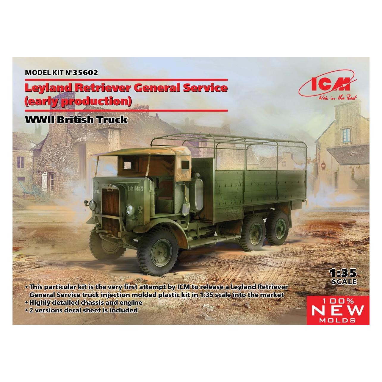 Icm Leyland Retriever General Service (vroege Productie), Britse Vrachtwagen Uit De Tweede Wereldoorlog.