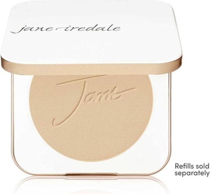 Actual product image Jane Iredale Refillable Compact Aluminum Shell with Magnetic Closure and Interior Mirror for On-The-