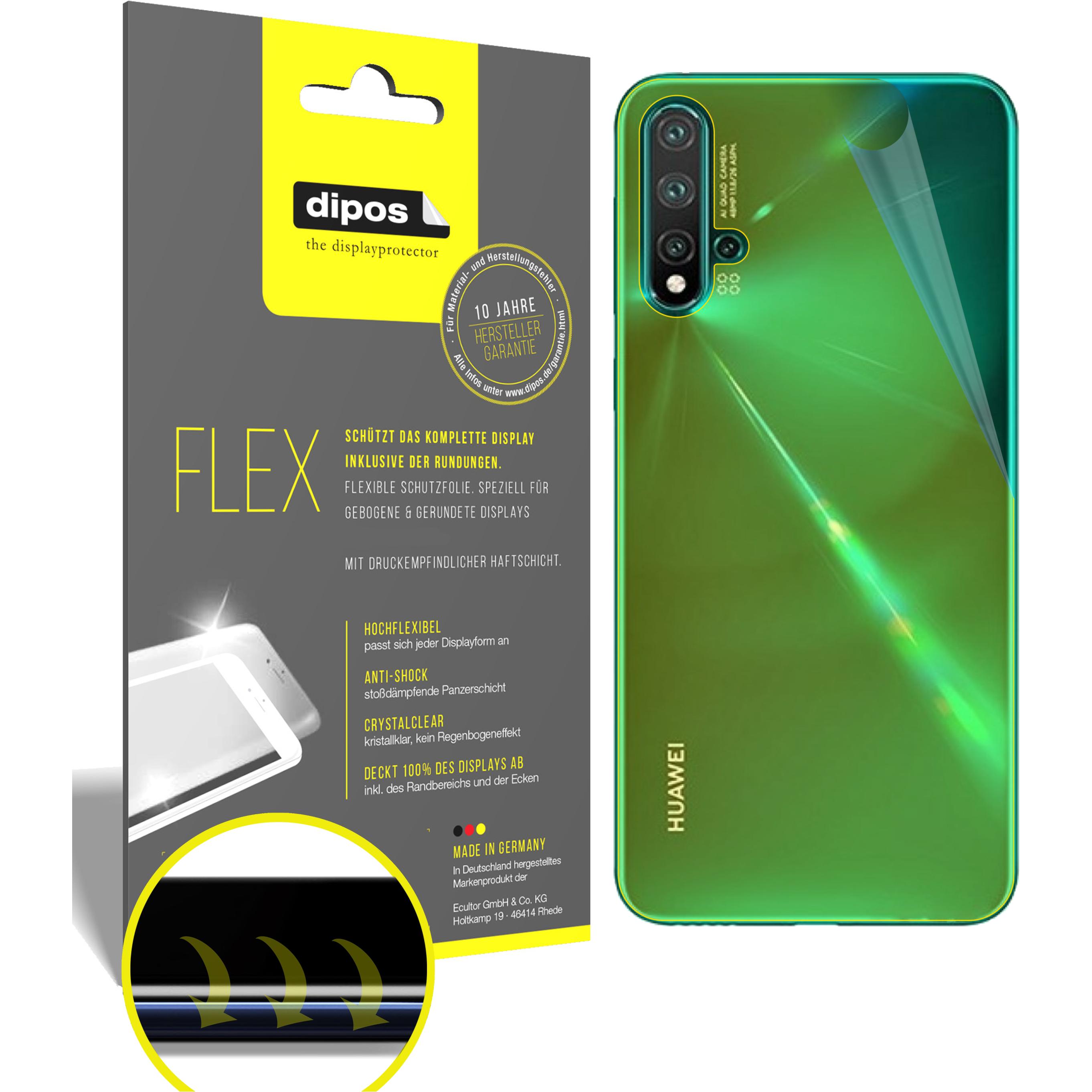 Dipos Displayschutzfolie Full-Cover 3D (3 Stück, Huawei Nova 5 Pro), Smartphone Schutzfolie, Transparent