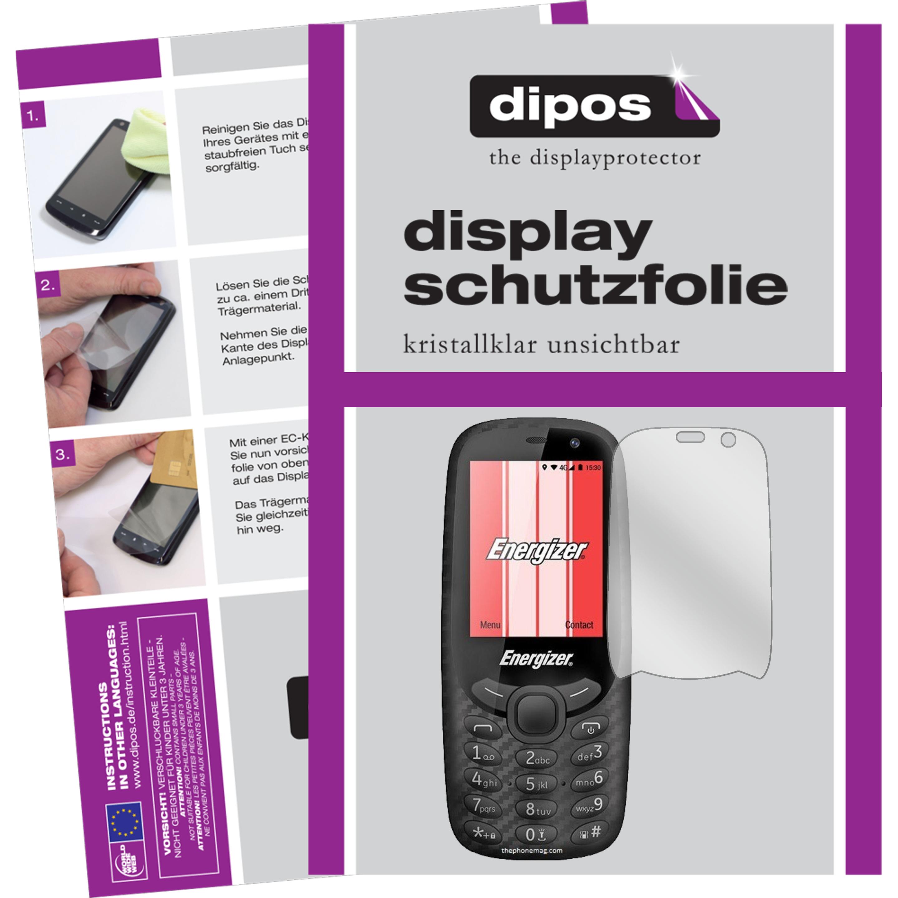 Dipos Displayschutzfolie Crystalclear (2 Stück, Energizer E241S), Smartphone Schutzfolie, Transparent