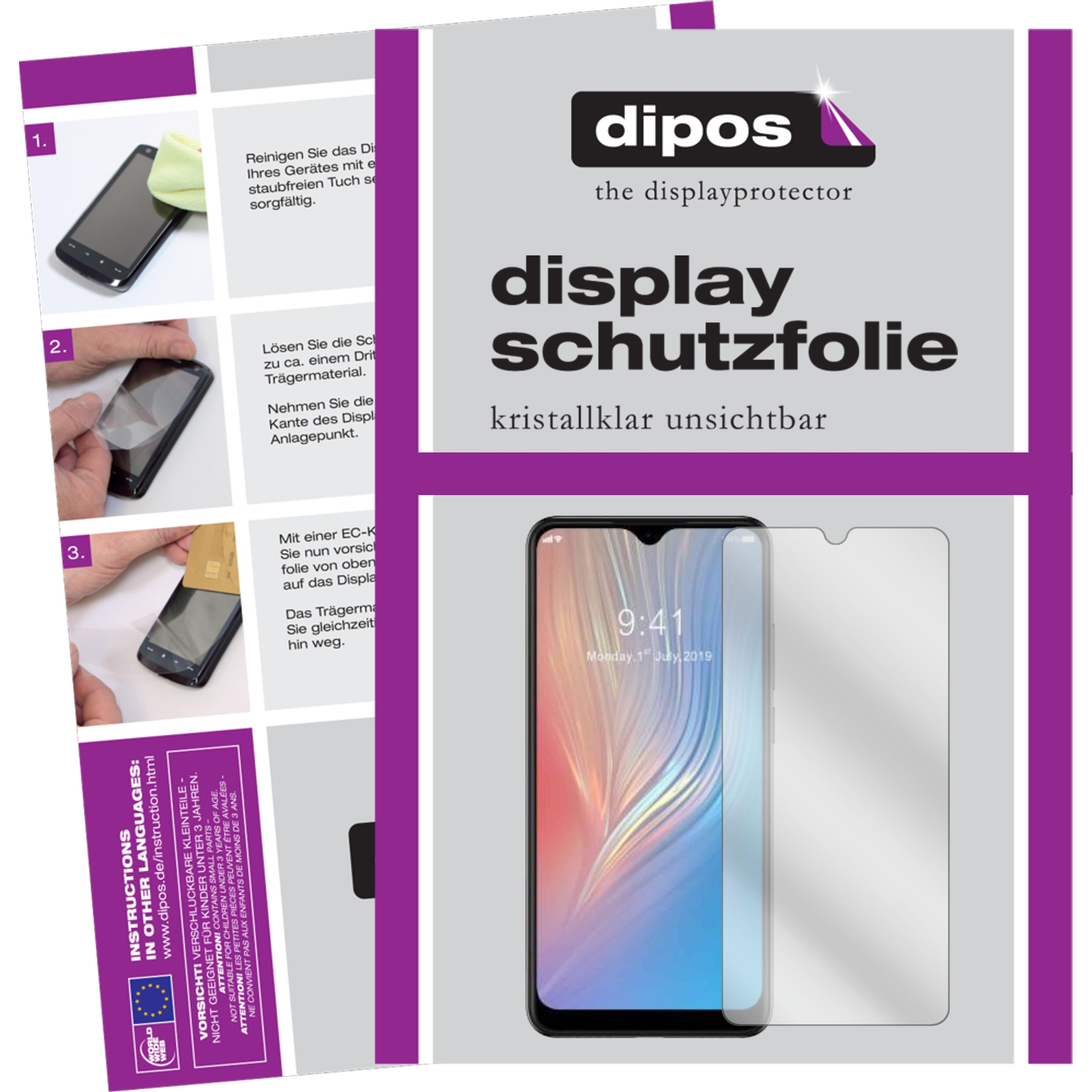 Dipos Displayschutzfolie Crystalclear (6 Stück, HTC Wildfire X), Smartphone Schutzfolie, Transparent
