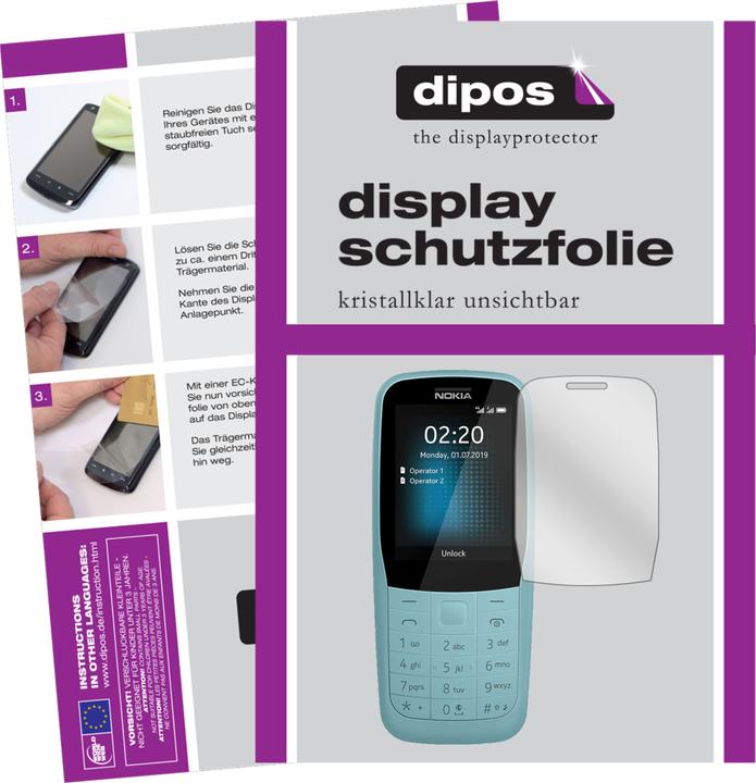 Immagine prodotto Dipos Pellicola Protettiva (2 pz., Nokia 220 4G)