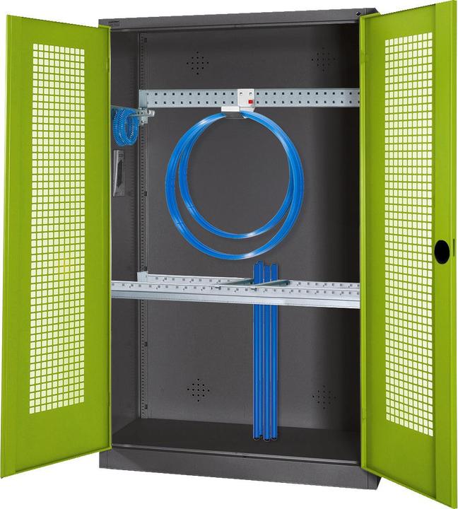 Actual product image C+P Modular sports equipment cabinet with basic equipment (HxWxD: 195x120x50 cm, with perforated hinged