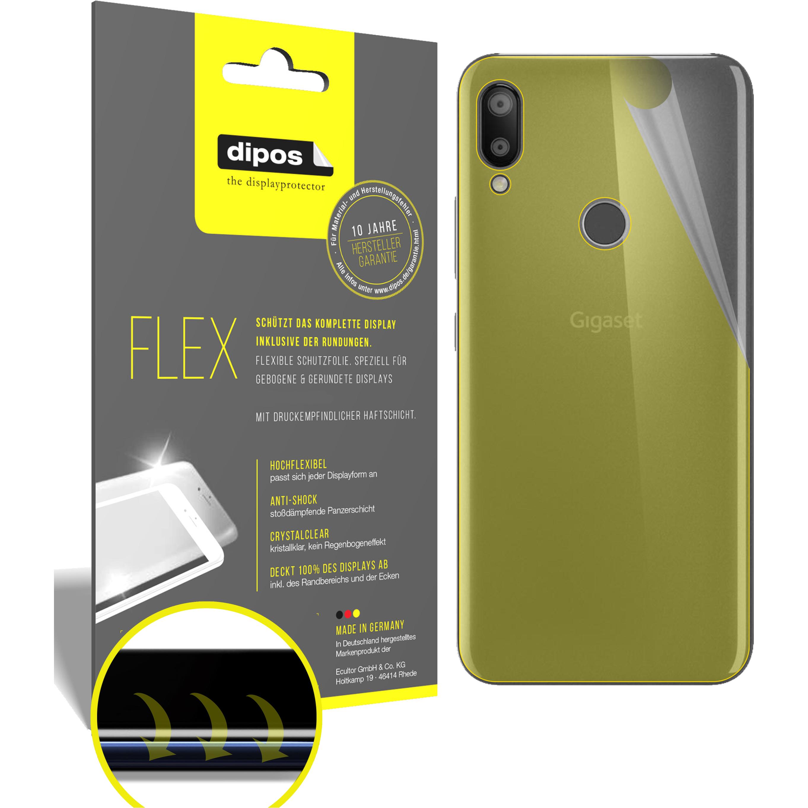 Dipos Displayschutzfolie Full-Cover 3D (2 Stück, Gigaset GS190), Smartphone Schutzfolie, Transparent