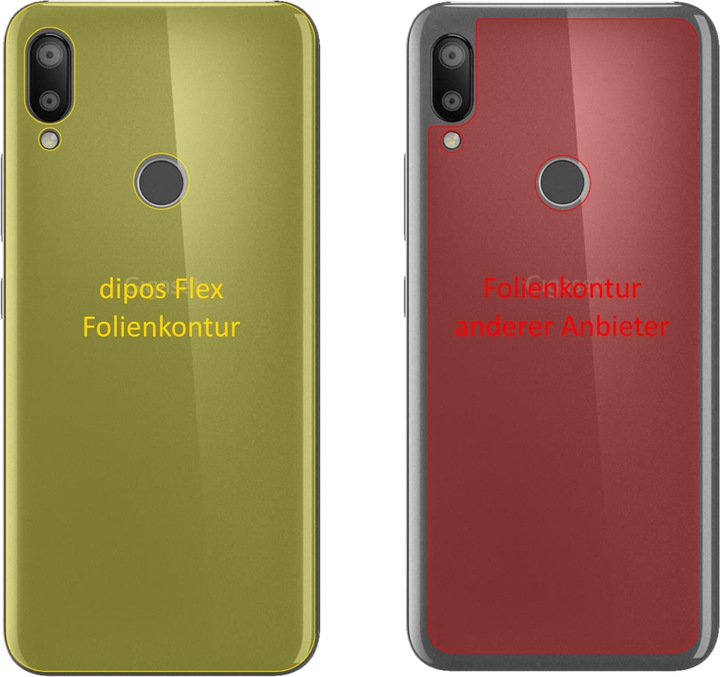 Produktbild Dipos Displayschutzfolie Full-Cover 3D (2 Stück, Gigaset GS190)