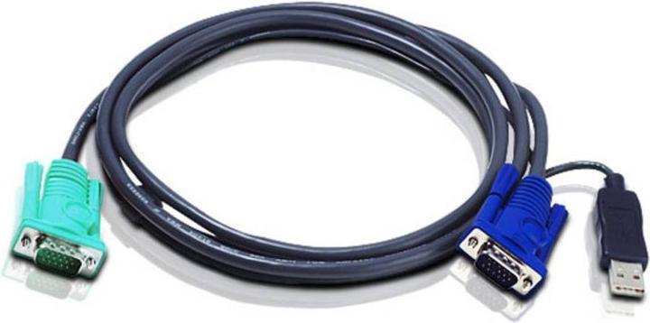 Produktbild Aten 2L-5203U KVM-Kabel (HD15-SVGA, USB, USB) - 3 m
